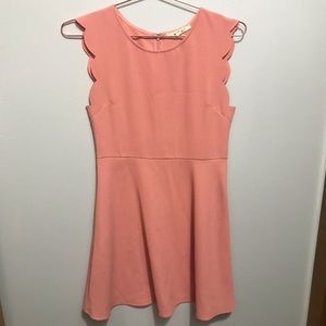 Adorable peachish dress!